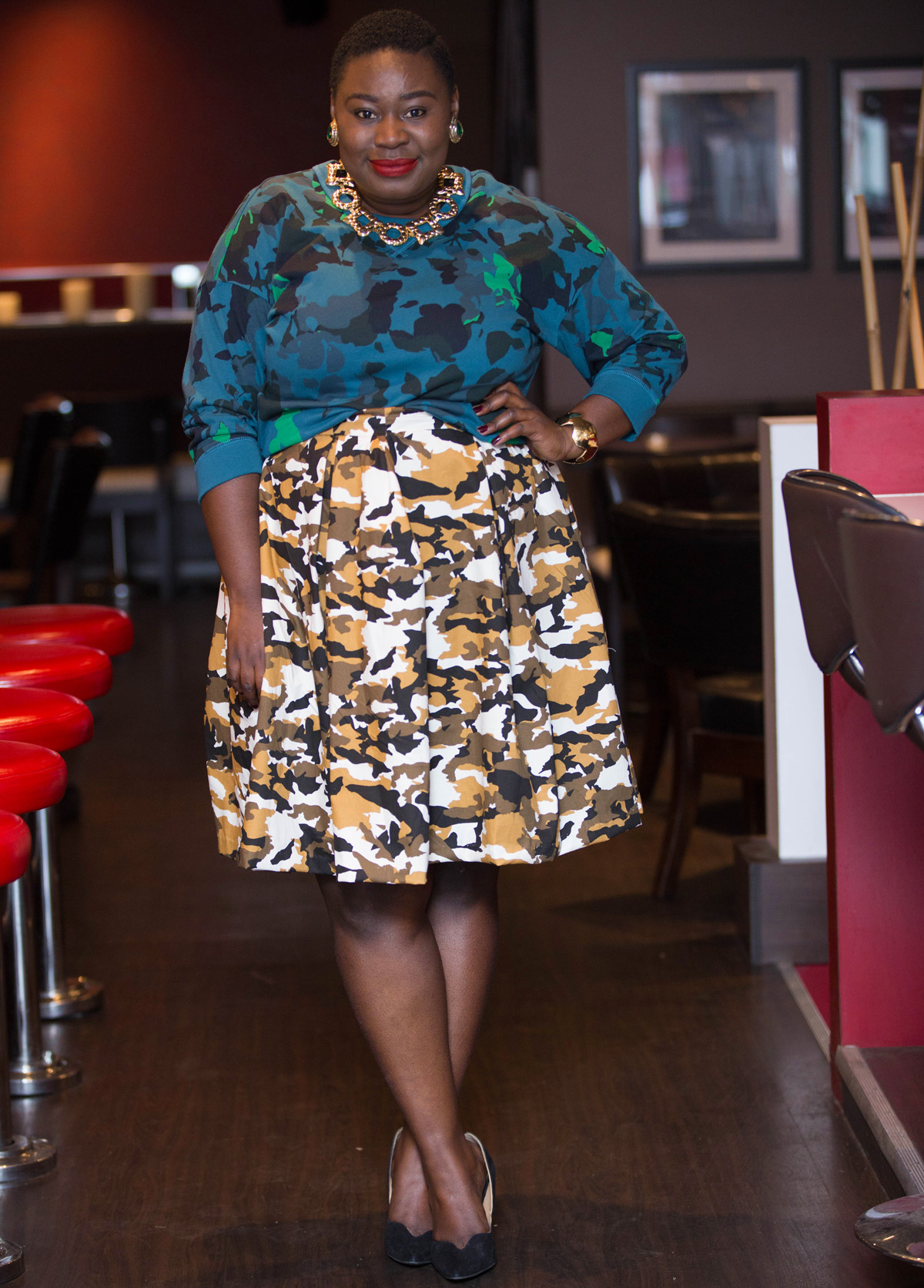 plus size style how to mix prints 01