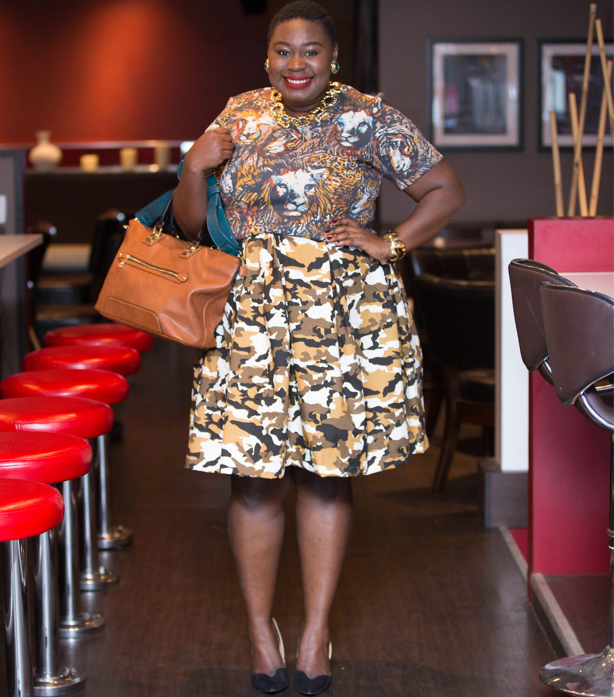 plus size style how to mix prints 03
