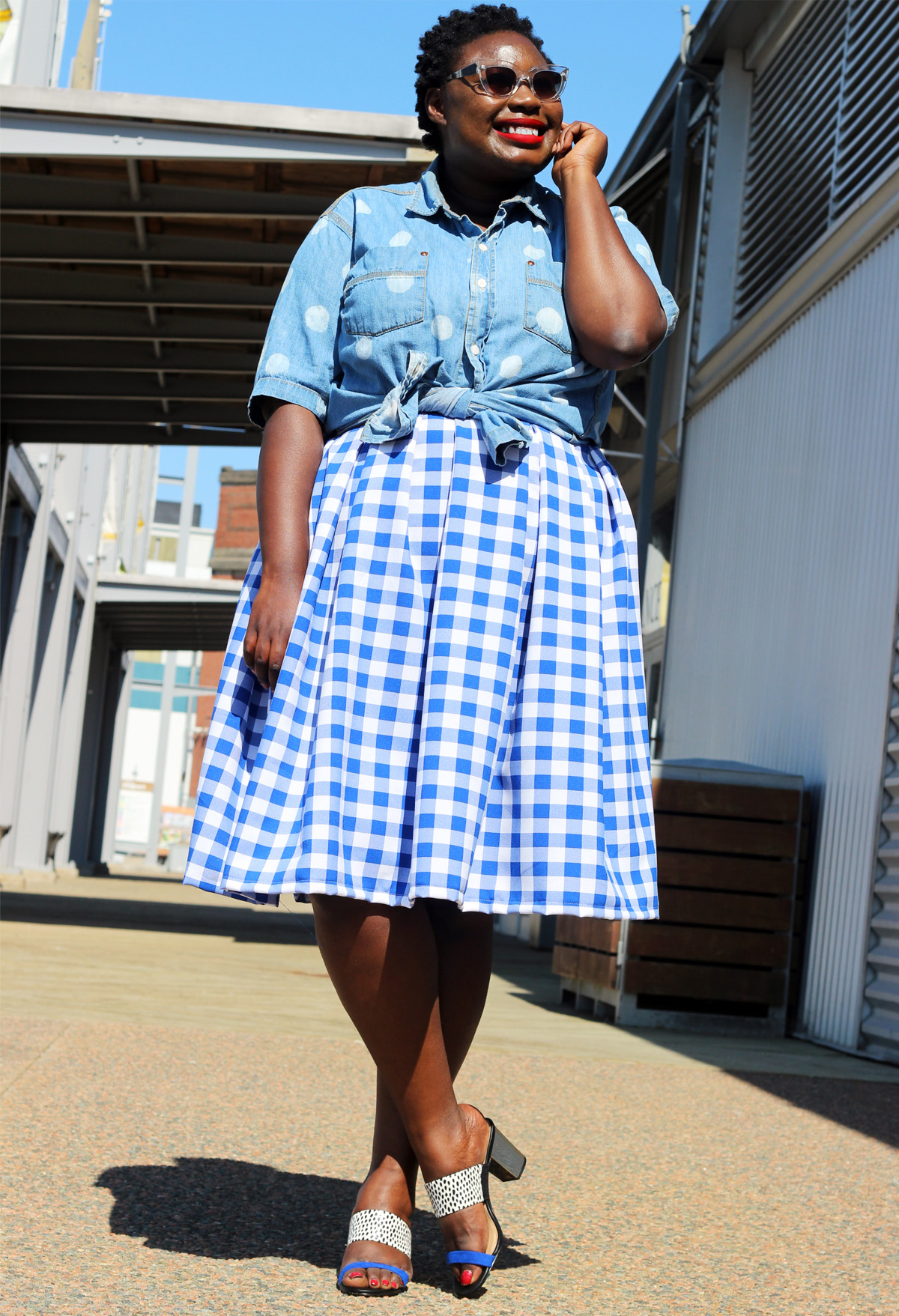 personal style gingham LION HUNTER