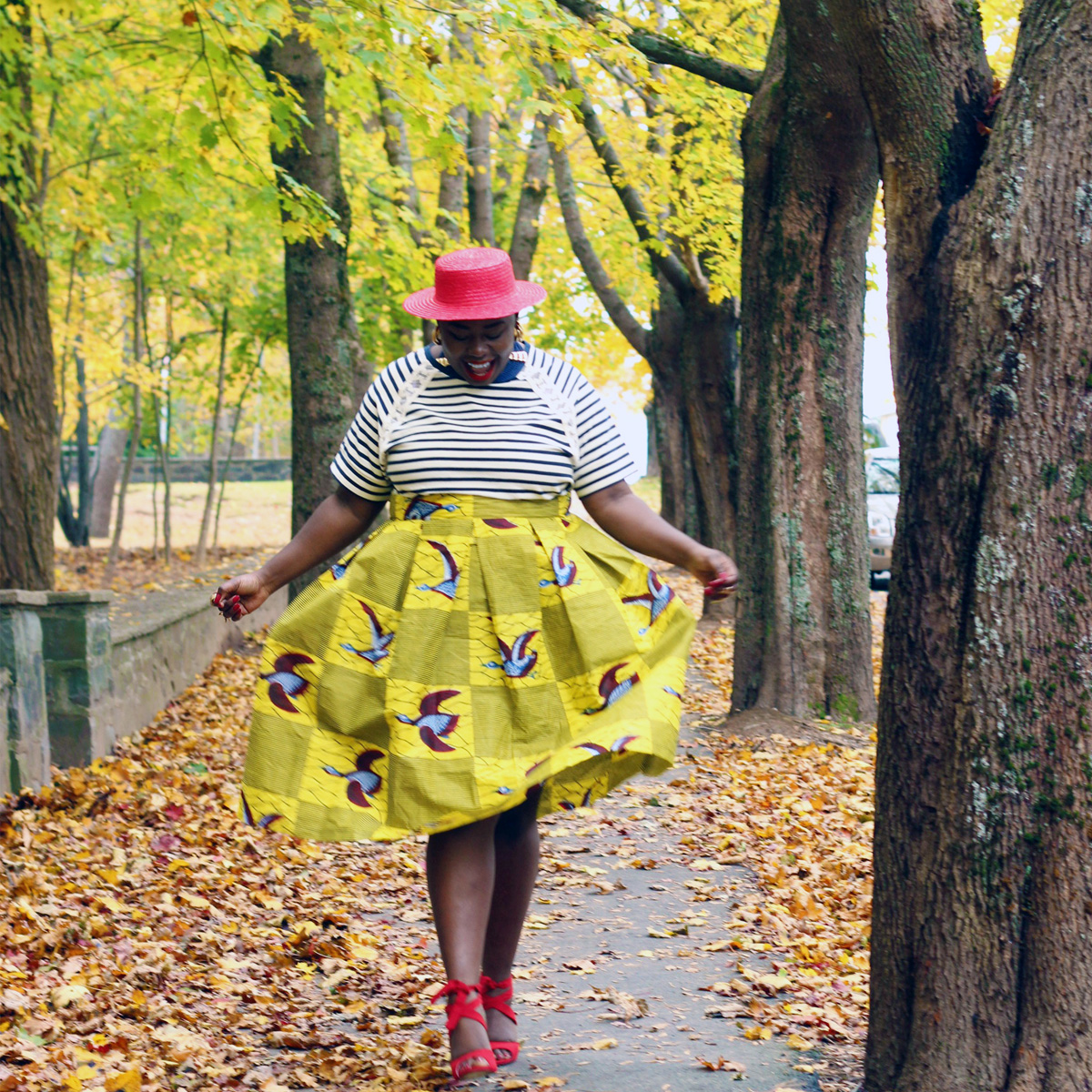 african print skirt mixed prints eloquii red heels eloquii shoes 06