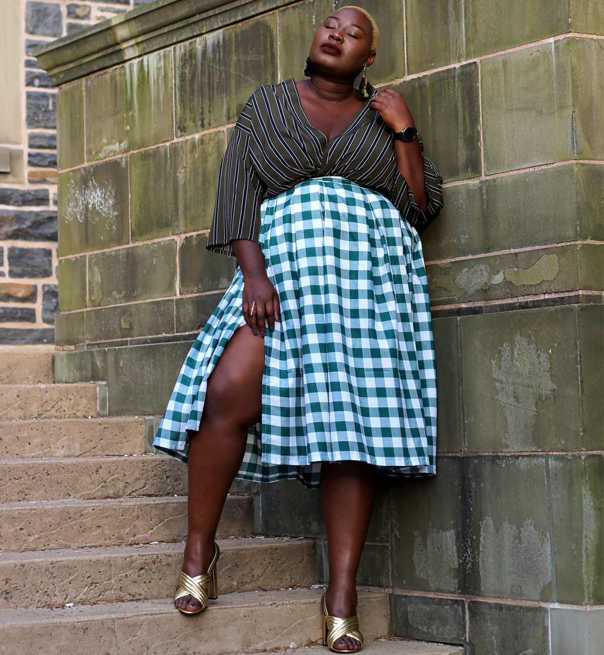 plus size style, halifax fashion blogger, halifax style blogger, how to wear checker print, how to mix prints 01
