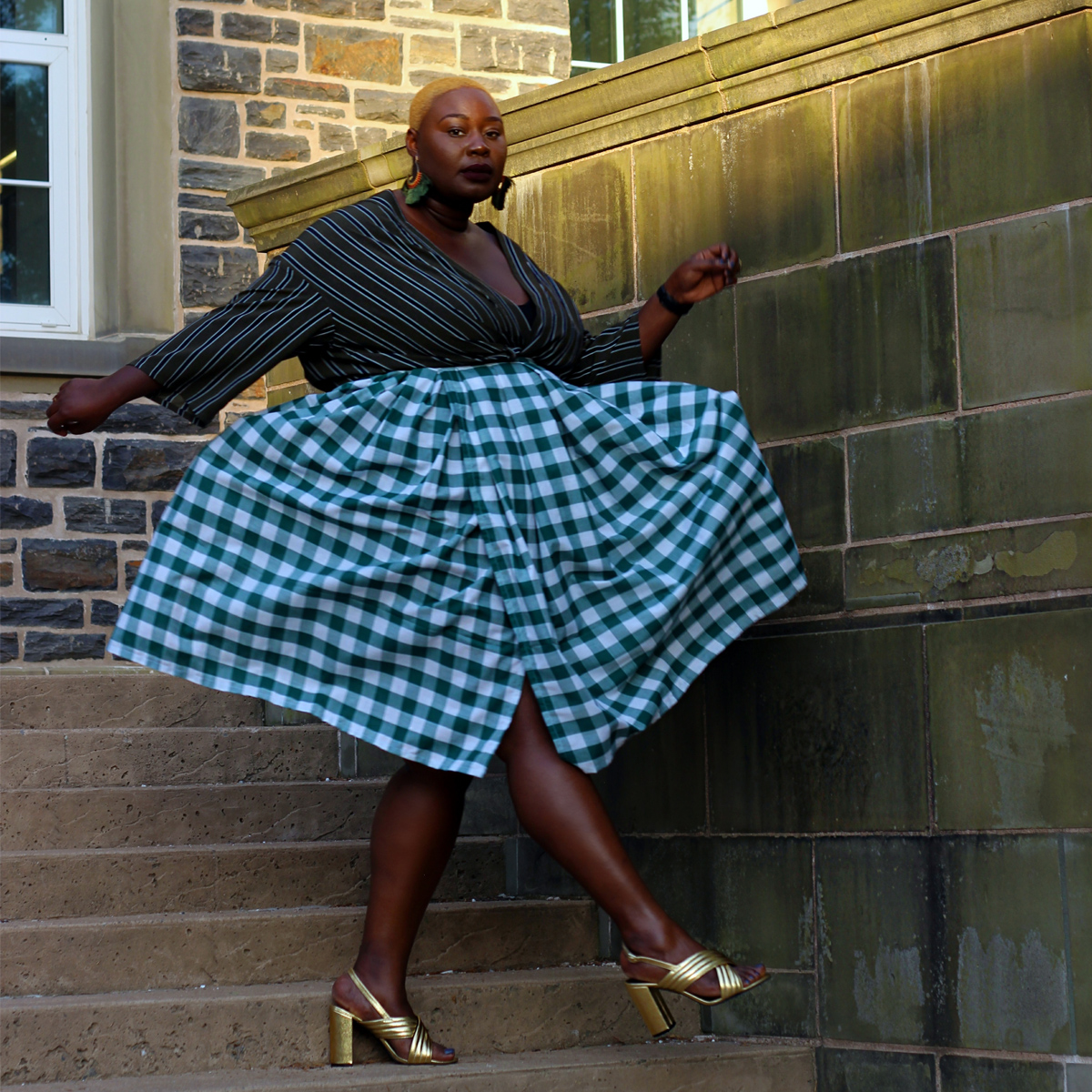 plus size style, halifax fashion blogger, halifax style blogger, how to wear checker print, how to mix prints 04